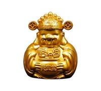 Sweeaau Chinese Fengshui Golden Sailing Ship Sculpture Metal Money Bucket Miniature Desktop Decors Wealth Prosperity Ornament Fengshui Ornament