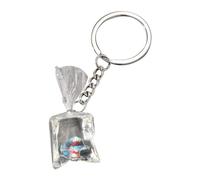 Sweeaau Creative Resin Water Bag Keychain Charm Stylish Resin Fish Keychain with Transparent Water Bag Hangings Decoration Marine Animals Box Jewelry
