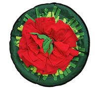 Sweeaau Dog Plush Toy Snuffle Mat Stuffed Treat Dispensing Flower Interactive Chew Relieving Stress Improving Oral-Health