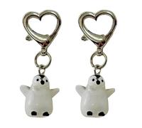 Sweeaau Elegant Charm Penguins Keychain Sturdy Resin Fashion Accessory for Couples and Lovers Gifts Ideas Bag Charm Accessory