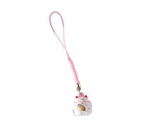Sweeaau Elegant Luck Rings Eye Catching Ceramic Luck Keychains Accessory for Happiness and Good Prosperity Charm