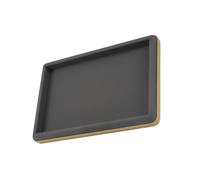 Sweeaau Elegant Sturdy PU Leather Jewelry Organizers Tray Accessory for Women Girls Rings Earrings Necklaces Bracelets Display Tray