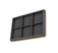 Sweeaau Elegant Sturdy PU Leather Jewelry Organizers Tray Accessory for Women Girls Rings Earrings Necklaces Bracelets Display Tray