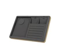 Sweeaau Elegant Sturdy PU Leather Jewelry Organizers Tray Accessory for Women Girls Rings Earrings Necklaces Bracelets Display Tray