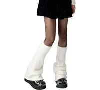 Sweeaau Flared Leg Warmers Japanese Women Winter Autumn Furry Solid Color Baggy Loose Long Socks Boot Cuffs Foot Covers