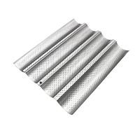 Sweeaau French Bread Baking Loaves Loaf Bake Mold Cooking Bakers Molding Baking Gift Perforation for Air Circulation Toaster Pan