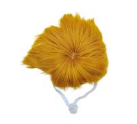 Sweeaau Fun Pet Wigs Geese Hat Puff Cut Hairstyle Hairpiece Duck Headgear For Photoshootings And Festival Celebration Party Geese Bob Wigs