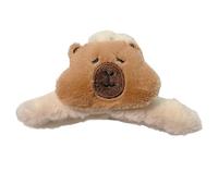 Sweeaau Fun Photo Booth Props Capybaras Furry Hair Clip Hair Tie Party Headpiece Fun Tie For Music Festivals Hairband