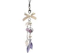 Sweeaau Handmade Beaded Mermaids Tail Phone Charm Youthful Beaded Phone Jewelry Fish Tail Charm In Assorted Colors For Women Stylish Keychain Ornament