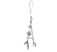 Sweeaau Handmade Beaded Mermaids Tail Phone Charm Youthful Beaded Phone Jewelry Fish Tail Charm In Assorted Colors For Women Stylish Keychain Ornament