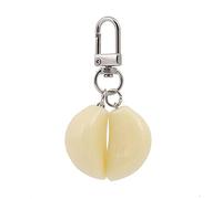 Sweeaau Imitation Food Pendant Garlic Keychain Dangler Food Keyring with Rotary Buckle Handbag Purse Accessory Garlic Keychain