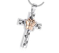 Sweeaau Memorial Cremation Urn Jewelry Pet Cremation Jewelry Ashes Necklace Creative Pet Urn Necklace Ashes