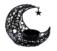 Sweeaau Metal Moon Stand Moon Shaped Holder Tealight Holder Candlestick Table Centerpiece Ramadans Decorations Table Centerpiece