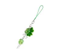 Sweeaau Phone Chain Unique Keyring Four Leaf Grass Phone Pendant Bag Charm Bag Pendant Present for Fashionable Individuals Good Luck Accessory