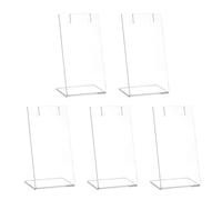 Sweeaau Practical Sturdy Acrylic Covered Earring Holder 5 Pack Jewelry Display Stand Portable for Accessories Daily Use Pendant Organizers