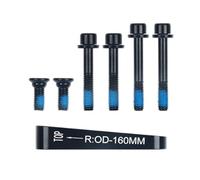 Sweeaau Road Bike Disc Brake Adapter Flat Mount Set Bike Disc Brake Rotor Adapter Road Cycling Accessory Caliper Mount