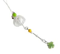 Sweeaau Unique and Fun Tomato and Clovers Keychain Sturdy Alloy Tomato Clovers Keychain Elegant Phone Lanyard for Everyday Use Delicate Design