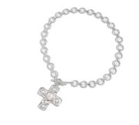 Sweeaau Unique Crosses Pendant Necklace Stylish Hammered Crosses Necklace Unique Neck Accessories For Fashion Enthusiasts Chain