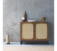 Sweeek - 100Cm Cane Sideboard Retro Natural 100X40X80 Cm