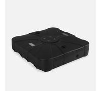 Sweeek - 100L Fillable Base For Cantilever Parasols 85X85Cm Black 85X85X20 Cm - Cantilever Parasol Base With Casters