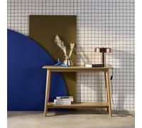 sweeek 110cm console table with walnut wood effect in Light Brown sweeek Light Brown