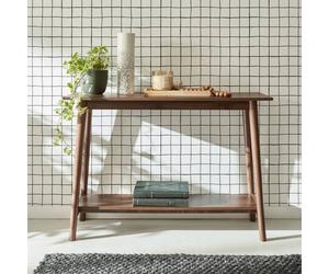 sweeek 110cm Console Table With Walnut Wood Effect sweeek Walnut
