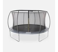 Sweeek - 14Ft Trampoline With Inner Safety Net Grey 429X429X80 Cm - Venus Inner