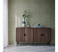 Sweeek - 157.5Cm Sideboard Cabinet With Two Doors And One Shelf Dark Wood Colour 157.5X39X83 Cm - Bazalt