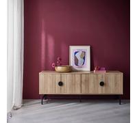 sweeek 157.5cm TV unit wooden effect 4 doors in Brown swe rown