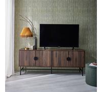 sweeek 157.5cm TV unit wooden effect 4 doors in Dark Brown swe ark Brown