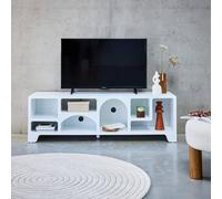 sweeek 160cm interior rug with raised circles in cream | Size: 160 cm diameter swe ream 160 cm diameter