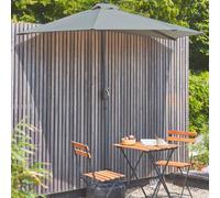 sweeek 2.5m Round Half Parasol For Balcony in Khaki sweeek Khaki
