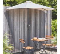 Sweeek - 2.5M Round Half Parasol For Balcony Sand 250X250X228 Cm - Calvi