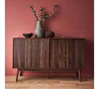 sweeek 2-door Scandi-style Buffet With Wood Effect in Brown swe rown