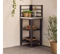 sweeek 2-shelf steel outdoor kitchen in Black swe lack