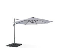 Sweeek - 3.5M Round Cantilever Parasol Antibes Light Grey