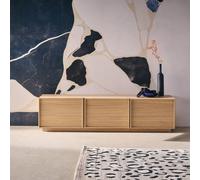 sweeek 3-door TV unit 140cm wood effect in Beige swe eige