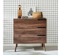 sweeek 3-drawer Chest With Walnut Wood Effect sweeek Walnut