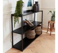 sweeek 3-level Industrial Metal Shelving Unit in Black swe lack