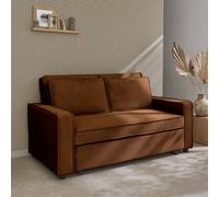 Sweeek - 3-Seater Corduroy Sofa Bed Chill Brown 172.5X91.5X88.5 Cm