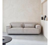sweeek 3-seater Corduroy Sofa in Beige swe eige