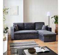 sweeek 3-seater Reversible Corner Sofa Bed With Storage in Grey sweeek Grey