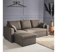 sweeek 3-seater Reversible Corner Sofa Bed With Storage in Taupe sweeek Taupe