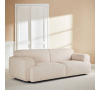 sweeek 3-seater Sofa In Boucle Fabric in Cream sweeek Cream