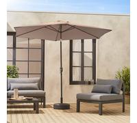 sweeek 3m Round Centre Pole Parasol in Medium Beige sweeek Medium Beige