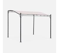 sweeek 3x2.5m Wall-mounted Pergola in Beige swe eige