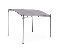 sweeek 3x2.5m wall-mounted pergola in Taupe sweeek Taupe