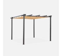 sweeek 3x3m Isla Pergola Roof Cover in Beige swe eige