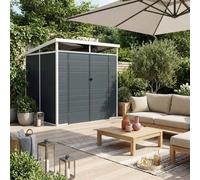 sweeek 4.55 M² Plastic Garden Shed in Grey swe rey