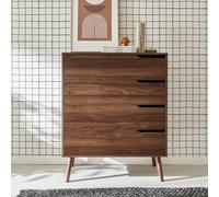 sweeek 4-drawer Chest With Walnut Wood Effect sweeek Walnut